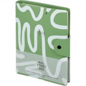 Ежедневник датированный 2025 IF 14х20см 160л. на спирали Twist I1548/green