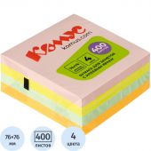 Стикеры КОМУС с клеев.краем Куб 76х76 неон.цвета 400л Стикеры КОМУС с клеев.краем Куб 76х76 неон.цвета 400л