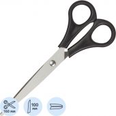 Ножницы Attache Economy 160 мм с пластик симметричными ручками,черный