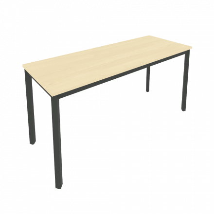 Slim Стол письменный на металлокаркасе С.СП-6.1 Клён/Антрацит металл 1580*600*750