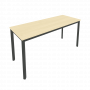 Slim Стол письменный на металлокаркасе С.СП-6.1 Клён/Антрацит металл 1580*600*750