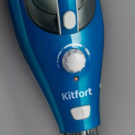 Паровая швабра KITFORT KT-1005-1, 1500 Вт, 1 бар, объем 0,35 л, 2 в 1, 5 насадок, голубая, КТ-1005-1 Паровая швабра KITFORT KT-1005-1, 1500 Вт, 1 бар, объем 0,35 л, 2 в 1, 5 насадок, голубая, КТ-1005-1