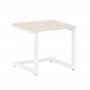Home Office Стол журнальный VR.SP-2-58.G Денвер светлый/Белый металл 580*600*550