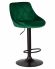 Набор 2 шт Стул барный DOBRIN LOGAN BLACK, зеленый велюр (MJ9-88)