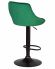 Набор 2 шт Стул барный DOBRIN LOGAN BLACK, зеленый велюр (MJ9-88)