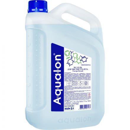 Средство для сантехники AQUALON WC-гель д/чистки туалета Ультра Белый,5л
