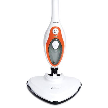 Паровая швабра KITFORT KT-1004-3, 1500 Вт, 1 бар, объем 0,35 л, оранжевая Паровая швабра KITFORT KT-1004-3, 1500 Вт, 1 бар, объем 0,35 л, оранжевая
