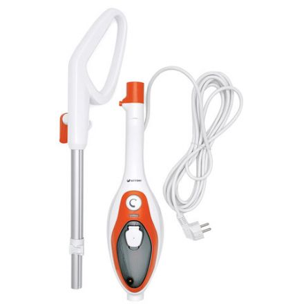 Паровая швабра KITFORT KT-1004-3, 1500 Вт, 1 бар, объем 0,35 л, оранжевая Паровая швабра KITFORT KT-1004-3, 1500 Вт, 1 бар, объем 0,35 л, оранжевая