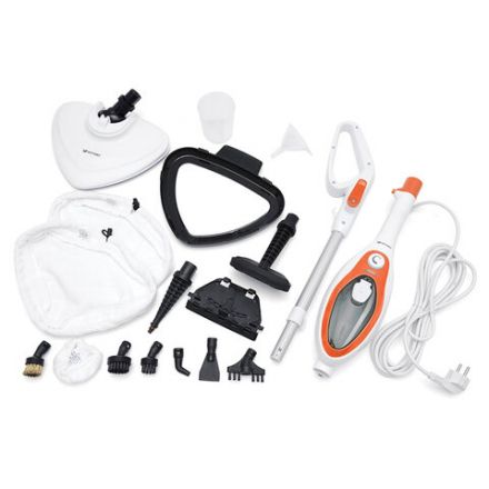 Паровая швабра KITFORT KT-1004-3, 1500 Вт, 1 бар, объем 0,35 л, оранжевая Паровая швабра KITFORT KT-1004-3, 1500 Вт, 1 бар, объем 0,35 л, оранжевая