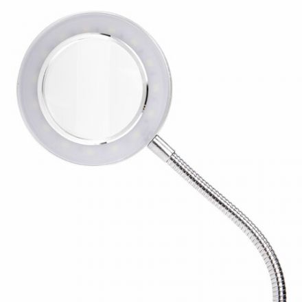 Лупа настольная на прищепке с LED-ПОДСВЕТКОЙ, диаметр 75 мм, увеличение 3, BRAUBERG, 455931 Лупа настольная на прищепке с LED-ПОДСВЕТКОЙ, диаметр 75 мм, увеличение 3, BRAUBERG, 455931