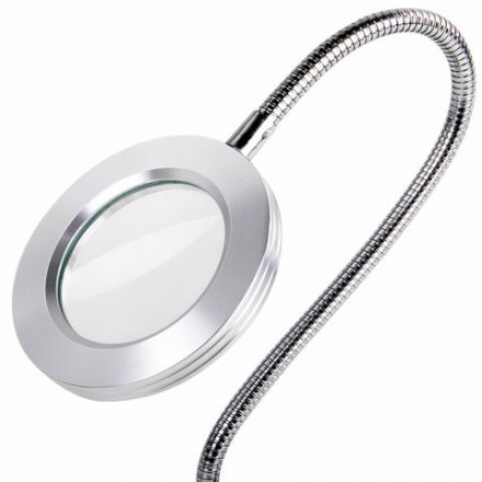 Лупа настольная на прищепке с LED-ПОДСВЕТКОЙ, диаметр 75 мм, увеличение 3, BRAUBERG, 455931 Лупа настольная на прищепке с LED-ПОДСВЕТКОЙ, диаметр 75 мм, увеличение 3, BRAUBERG, 455931