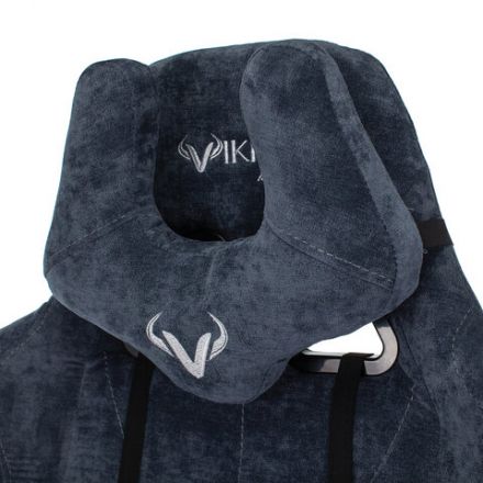 Кресло компьютерное Zombie VIKING KNIGHT, 2 подушки, ткань, синее, 1372993 Кресло компьютерное Zombie VIKING KNIGHT, 2 подушки, ткань, синее, 1372993
