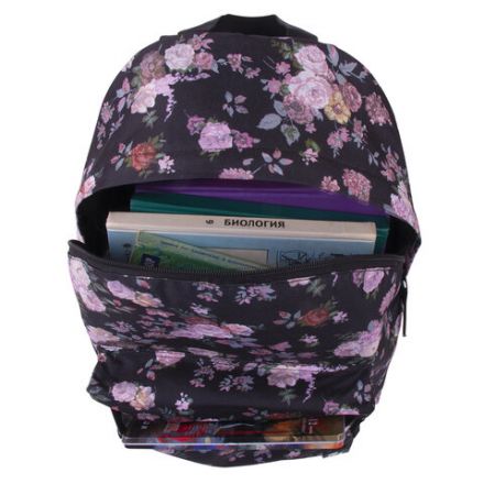 Рюкзак BRAUBERG СИТИ-ФОРМАТ универсальный, "Roses", разноцветный, 41х32х14 см, 228852 Рюкзак BRAUBERG СИТИ-ФОРМАТ универсальный, "Roses", разноцветный, 41х32х14 см, 228852
