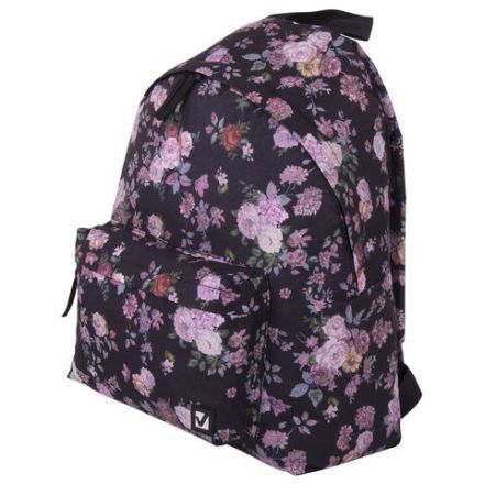 Рюкзак BRAUBERG СИТИ-ФОРМАТ универсальный, "Roses", разноцветный, 41х32х14 см, 228852 Рюкзак BRAUBERG СИТИ-ФОРМАТ универсальный, "Roses", разноцветный, 41х32х14 см, 228852