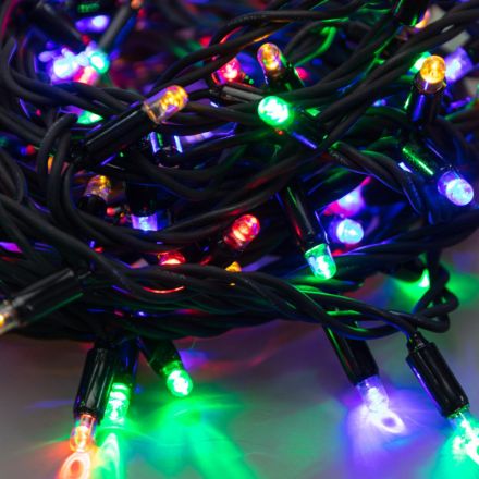 Гирлянда светодиодная Дюраплей LED 20м 200 LED черный каучук Мульти 315-159