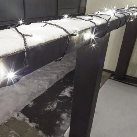 Гирлянда светодиодная Нить управл. 20м 200LED ТЕПЛЫЙ БЕЛЫЙ IP65,303-146