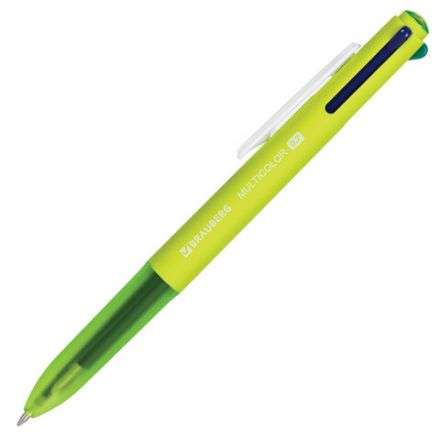 Ручка многоцветная шариковая автоматическая BRAUBERG "MULTICOLOR", 4 ЦВЕТА, корпус ассорти, линия 0,35 мм, 143458 Ручка многоцветная шариковая автоматическая BRAUBERG "MULTICOLOR", 4 ЦВЕТА, корпус ассорти, линия 0,35 мм, 143458