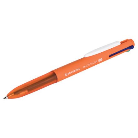 Ручка многоцветная шариковая автоматическая BRAUBERG "MULTICOLOR", 4 ЦВЕТА, корпус ассорти, линия 0,35 мм, 143458 Ручка многоцветная шариковая автоматическая BRAUBERG "MULTICOLOR", 4 ЦВЕТА, корпус ассорти, линия 0,35 мм, 143458