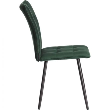 Стул Комус Мебель Flame велюр, 41х55х89, Deep Forest (изумруд)