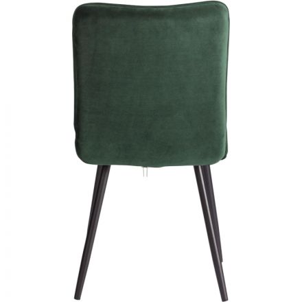 Стул Комус Мебель Flame велюр, 41х55х89, Deep Forest (изумруд)