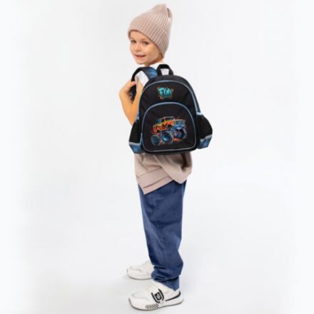 Рюкзак BRAUBERG KIDS PLAY детский, 1 отделение, 3 кармана, Funny wheels, 29х23х12 см, 273149