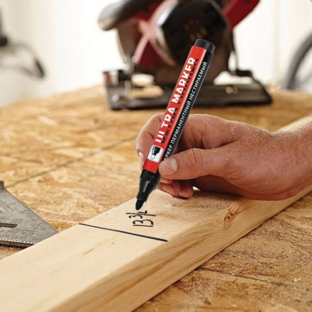 Маркер перманентный ULTRA MARKER, ЧЕРНЫЙ, 3,5 мм, с клипом, BRAUBERG, 152204 Маркер перманентный ULTRA MARKER, ЧЕРНЫЙ, 3,5 мм, с клипом, BRAUBERG, 152204