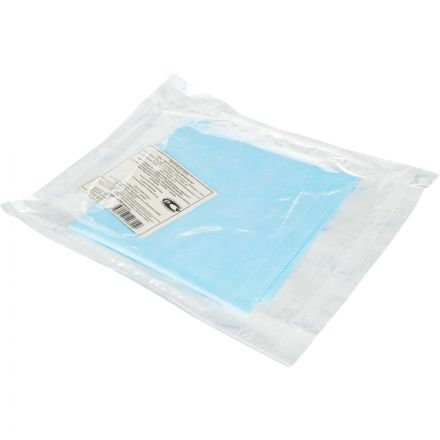 Простыня стерильная 140X70 пл. 40 ламинированная, голубая Гекса Простыня стерильная 140X70 пл. 40 ламинированная, голубая Гекса