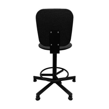 Стул кресло кассира, ресепшн РС37, на винте, без подлокотников, ткань, темно-серый Стул кресло кассира, ресепшн РС37, на винте, без подлокотников, ткань, темно-серый