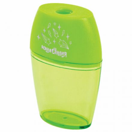 Точилка ЮНЛАНДИЯ "Радуга", с контейнером, овальная, пластиковая, корпус ассорти, 228765 Точилка ЮНЛАНДИЯ "Радуга", с контейнером, овальная, пластиковая, корпус ассорти, 228765