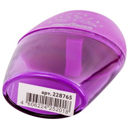 Точилка ЮНЛАНДИЯ "Радуга", с контейнером, овальная, пластиковая, корпус ассорти, 228765 Точилка ЮНЛАНДИЯ "Радуга", с контейнером, овальная, пластиковая, корпус ассорти, 228765