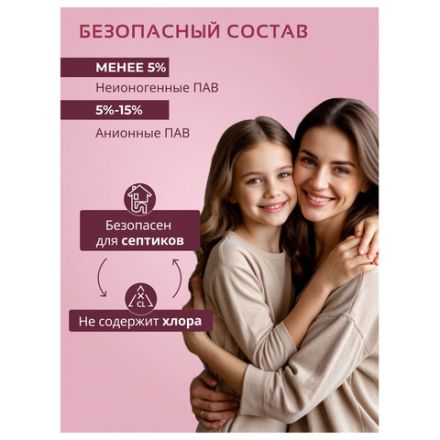 Гель для стирки 1,3 л, BIMAX "Цветы Сакуры", 2095-3 Гель для стирки 1,3 л, BIMAX "Цветы Сакуры", 2095-3
