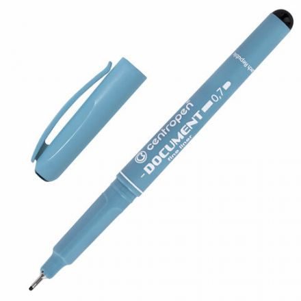Ручка капиллярная (линер) ЧЕРНАЯ CENTROPEN "Document", трехгранная, линия письма 0,7 мм, 2631/0,7, 2 2631 0104 Ручка капиллярная (линер) ЧЕРНАЯ CENTROPEN "Document", трехгранная, линия письма 0,7 мм, 2631/0,7, 2 2631 0104