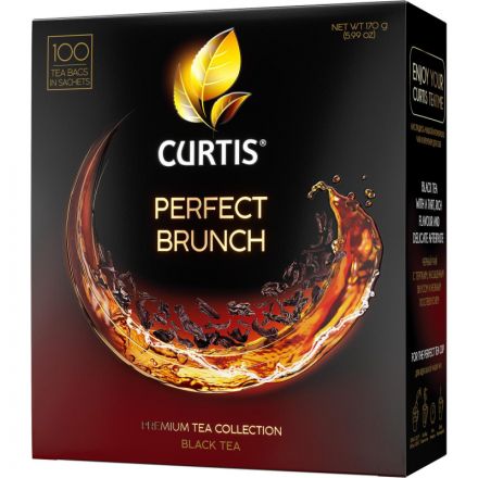 Чай Curtis Perfect Brunch черный с послевк. вишневой косточки,1,7гх100пак