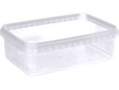 Контейнер 0,78л. прямоугольный, с бесцветной крышкой, без ручки бесцветный Контейнер 0,78л. прямоугольный, с бесцветной крышкой, без ручки бесцветный