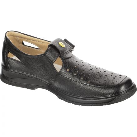 Полуботинки с перфорацией  антистатические  цв. черный (р.45) (арт. 8205)