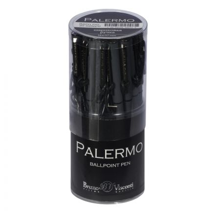 Ручка шариковая автоматическая PALERMO графит.мет.корп,0,7мм син 20-0250/17