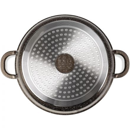 Кастрюля LARA CHOCO 22х10см, 3.1л, капсул. индукц. дно, крышка LR02-203