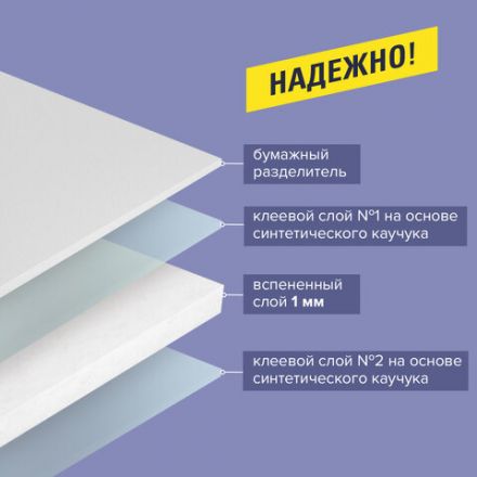 Клейкая двухсторонняя лента 12 мм х 5 м, НА ВСПЕНЕННОЙ ОСНОВЕ, 1 мм, прочная, BRAUBERG, 227269 Клейкая двухсторонняя лента 12 мм х 5 м, НА ВСПЕНЕННОЙ ОСНОВЕ, 1 мм, прочная, BRAUBERG, 227269