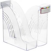 Вертикальный накопитель Attache пластиковый прозрачный ширина 95 мм (2 штуки в упаковке)