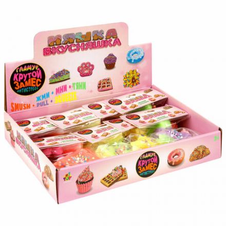 Игрушка-антистресс "Крутой замес НЯШКА-ВКУСНЯШКА ЧИЗКЕЙК С ПОСЫПКОЙ", 8х6,9см, 1TOY, Т25361 Игрушка-антистресс "Крутой замес НЯШКА-ВКУСНЯШКА ЧИЗКЕЙК С ПОСЫПКОЙ", 8х6,9см, 1TOY, Т25361