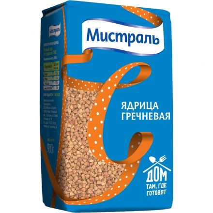 Гречка крупа МИСТРАЛЬ ядрица 900 г