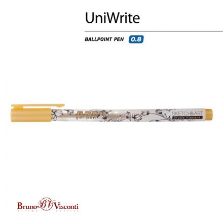 Ручка гелевая SKETCH&ARTUniWrite.GOLD 0,8мм ЗОЛОТАЯ 20-0312/02 Ручка гелевая SKETCH&ARTUniWrite.GOLD 0,8мм ЗОЛОТАЯ 20-0312/02