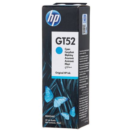 Чернила HP GT52 (M0H54AE) для InkTank 315/410/415, SmartTank 500/515/615 голубые, ресурс 8000 страниц, оригинальные Чернила HP GT52 (M0H54AE) для InkTank 315/410/415, SmartTank 500/515/615 голубые, ресурс 8000 страниц, оригинальные