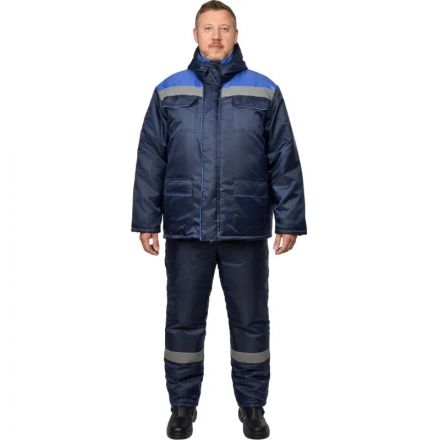 Костюм рабочий зимний муж з12-КПК с СОП син/вас оксф 48-50/158-164 Костюм рабочий зимний муж з12-КПК с СОП син/вас оксф 48-50/158-164