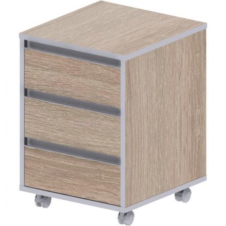 Тумба ED_Vita . выкатная V-3.0,центр.замок дуб сонома