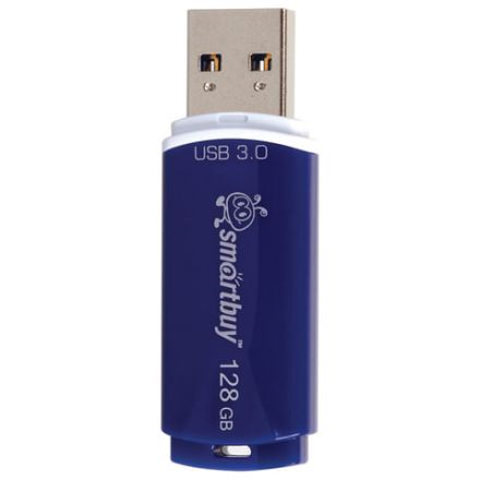 Флеш-диск 128 GB, SMARTBUY Crown, USB 3.0, синий, SB128GBCRW-Bl Флеш-диск 128 GB, SMARTBUY Crown, USB 3.0, синий, SB128GBCRW-Bl