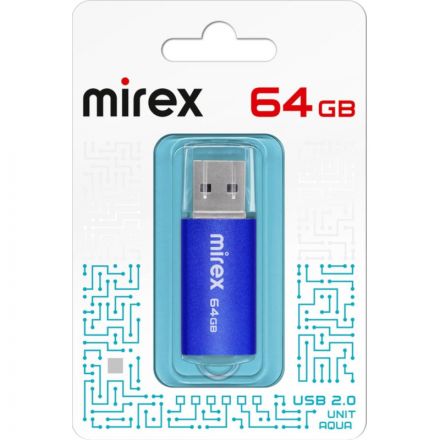 Флеш-память Mirex USB UNIT AQUA 64Gb (13600-FMUAQU64 ) Флеш-память Mirex USB UNIT AQUA 64Gb (13600-FMUAQU64 )