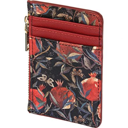 Картхолдер на молнии flora.гранат, 11.5 x 0,7 x 7,5 см 14-096/03 Картхолдер на молнии flora.гранат, 11.5 x 0,7 x 7,5 см 14-096/03