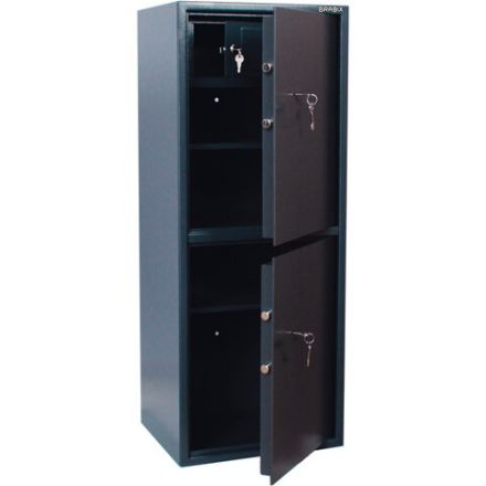 Сейф BRABIX "КМ-1200Т/2", 1200х475х400 мм, 76 кг, 2 отделения, ключевой замок, трейзер, крепление к стене, 291170 Сейф BRABIX "КМ-1200Т/2", 1200х475х400 мм, 76 кг, 2 отделения, ключевой замок, трейзер, крепление к стене, 291170