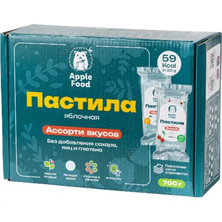 Пастила Apple Food в ас. слив_барб_груш_абрик_клуб_лес.яг_виш_ябл, 700г